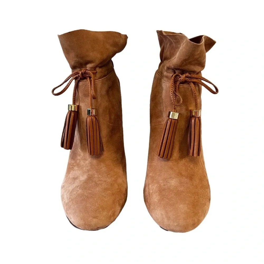 Louise et Cie LO-Taedin Tan Suede Ankle Booties